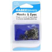  Hook And Eye, 24 Pieces Pack, Assorted